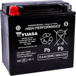 H-P Factory Activated AGM Maintenance Free Battery YTX14H