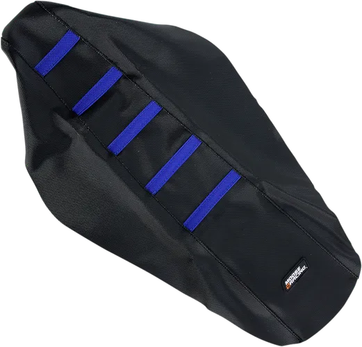 Moose Black Blue Rubberized High Traction Ribbed Seat Cover For Yamaha