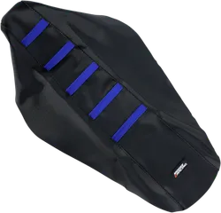 Moose Black Blue Rubberized High Traction Ribbed Seat Cover For Yamaha