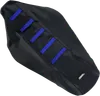 Moose Black Blue Rubberized High Traction Ribbed Seat Cover For Yamaha