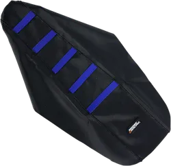 Moose Rubber High Traction Black Blue Ribbed Seat Cover Yamaha YZ85