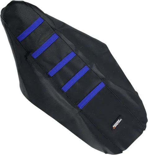 Moose Black Blue Rubberized High Traction Ribbed Seat Cover For YZ