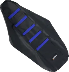 Moose Black Blue Rubberized High Traction Ribbed Seat Cover For YZ
