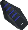 Moose Black Blue Rubberized High Traction Ribbed Seat Cover For YZ