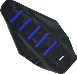 Moose Black Blue Rubberized High Traction Ribbed Seat Cover For YZ