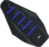 Moose Black Blue Rubberized High Traction Ribbed Seat Cover For YZ