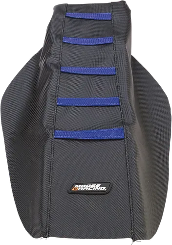 Moose Black Blue Rubberized High Traction Ribbed Seat Cover For Yamaha