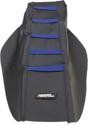 Moose Black Blue Rubberized High Traction Ribbed Seat Cover For Yamaha