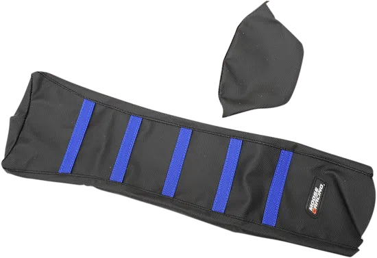 Moose Black Blue Rubberized High Traction Ribbed Seat Cover For WR YZ