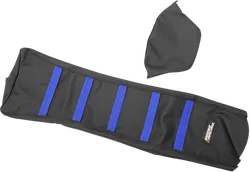 Moose Black Blue Rubberized High Traction Ribbed Seat Cover For WR YZ