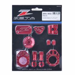 Zeta Billet Aluminum Dress Up Kit Red
