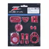 Zeta Billet Aluminum Dress Up Kit Red