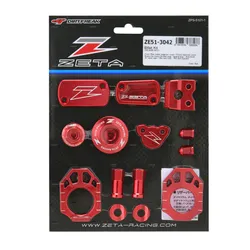 Zeta Billet Aluminum Dress Up Kit Red