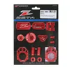 Zeta Billet Aluminum Dress Up Kit Red