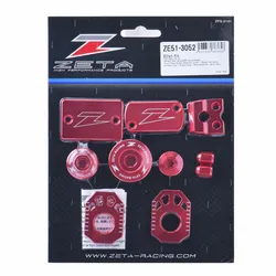 Zeta Billet Aluminum Dress Up Kit Red