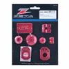 Zeta Billet Aluminum Dress Up Kit Red