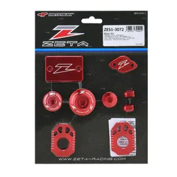 Zeta Billet Aluminum Dress Up Kit Red