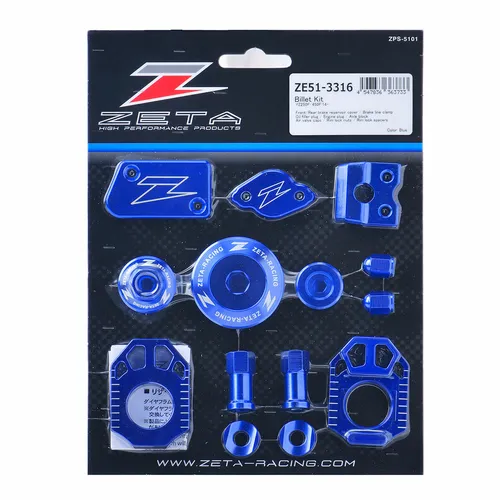 Zeta Billet Aluminum Dress Up Kit Blue