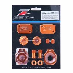 Zeta Billet Aluminum Dress Up Kit Orange