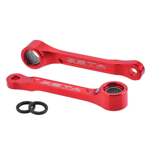 Zeta Rear Shock Suspension 30mm Lowering Link Pull Rod Red