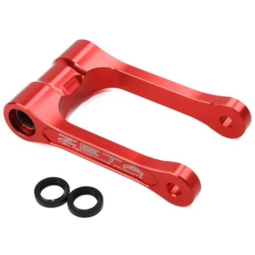 Zeta Rear Shock Suspension 30mm Lowering Link Pull Rod Red