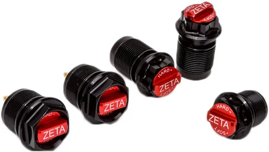 Zeta Black Anodized Aluminum Front Fork Adjuster