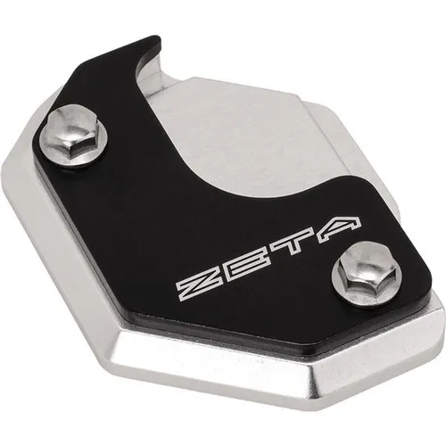 Zeta Silver Aluminum Side Kick Stand Extender 2Pc