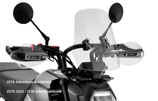 Zeta Clear Adventure Polycarbonate Windscreen Windshield