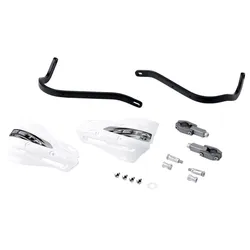 Zeta Black and White Armor Handguard XC Kit for 22.2mm Bar