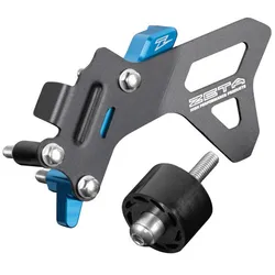Zeta Billet Aluminum Front Sprocket Cover Case Saver Blue