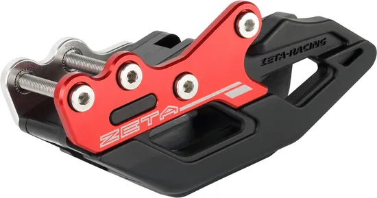Zeta TPU 3D Chain Guide Guard Slider Black Red