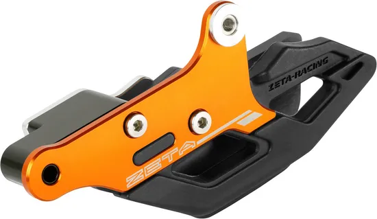 Zeta TPU 3D Chain Guide Guard Slider Black Orange