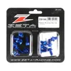 Zeta Body Plastic Bolt Kit Blue Anodized Aluminum