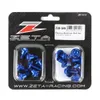 Zeta Body Plastic Bolt Kit Blue Anodized Aluminum