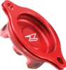 Zeta Billet Aluminum Engine Oil Filter Cover Red