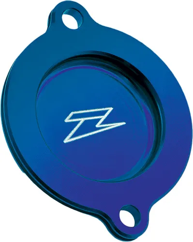 Zeta Billet Aluminum Engine Oil Filter Cover Blue