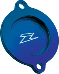 Zeta Billet Aluminum Engine Oil Filter Cover Blue