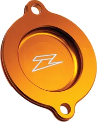 Zeta Billet Aluminum Engine Oil Filter Cover Orange