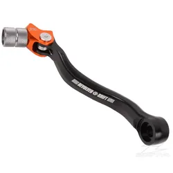 Zeta Black Orange Forged Aluminum Revolver Shifter Shift Lever