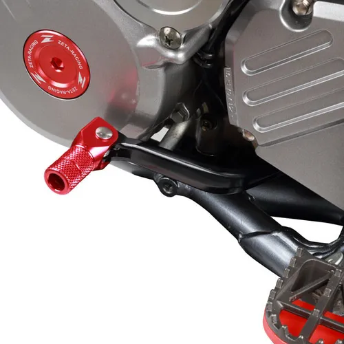 Zeta Black Red Forged Aluminum Shifter Shift Lever