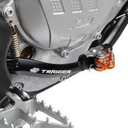 Zeta Forged Trigger Foot Brake Pedal Orange