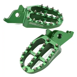 Zeta Forged Aluminum Spiked Cleat Footpeg Pair Green