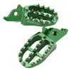 Zeta Forged Aluminum Spiked Cleat Footpeg Pair Green