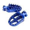 Zeta Forged Aluminum Spiked Cleat Footpeg Pair Blue
