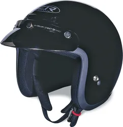 Z1R Adult Unisex Jimmy Helmet Open Face 2XS Black