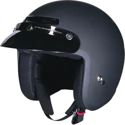 Z1R Adult Unisex Matte Jimmy Helmet Open Face 2XL Black