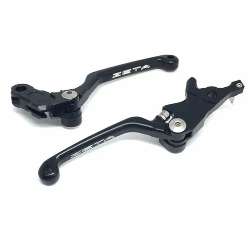 Zeta Black Pivot Brake Clutch Hand Control Lever Set